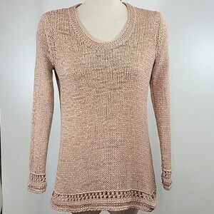 SOFT SURROUNDINGS Dune Point Pullover Sweater size S